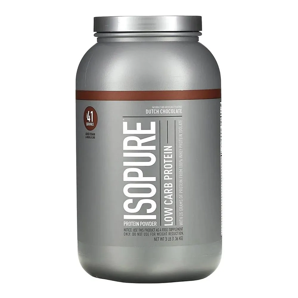 Natures Best Isopure Low Carb Dutch Chocolate Powder 3lb