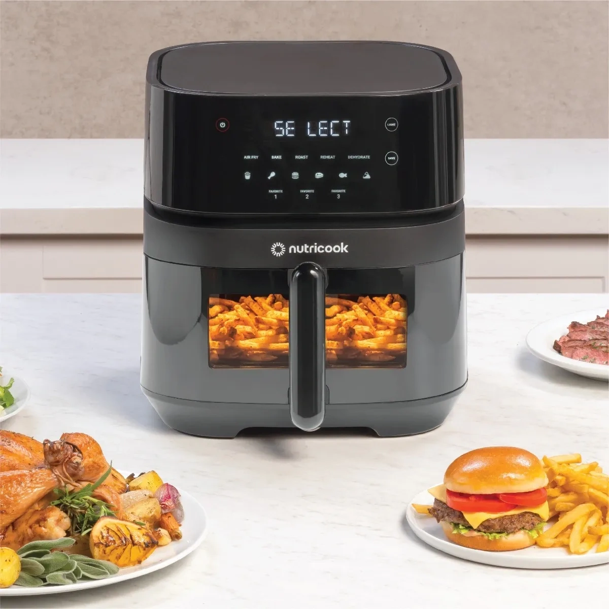 Nutricook Air Fryer Vision 5.7L - Black