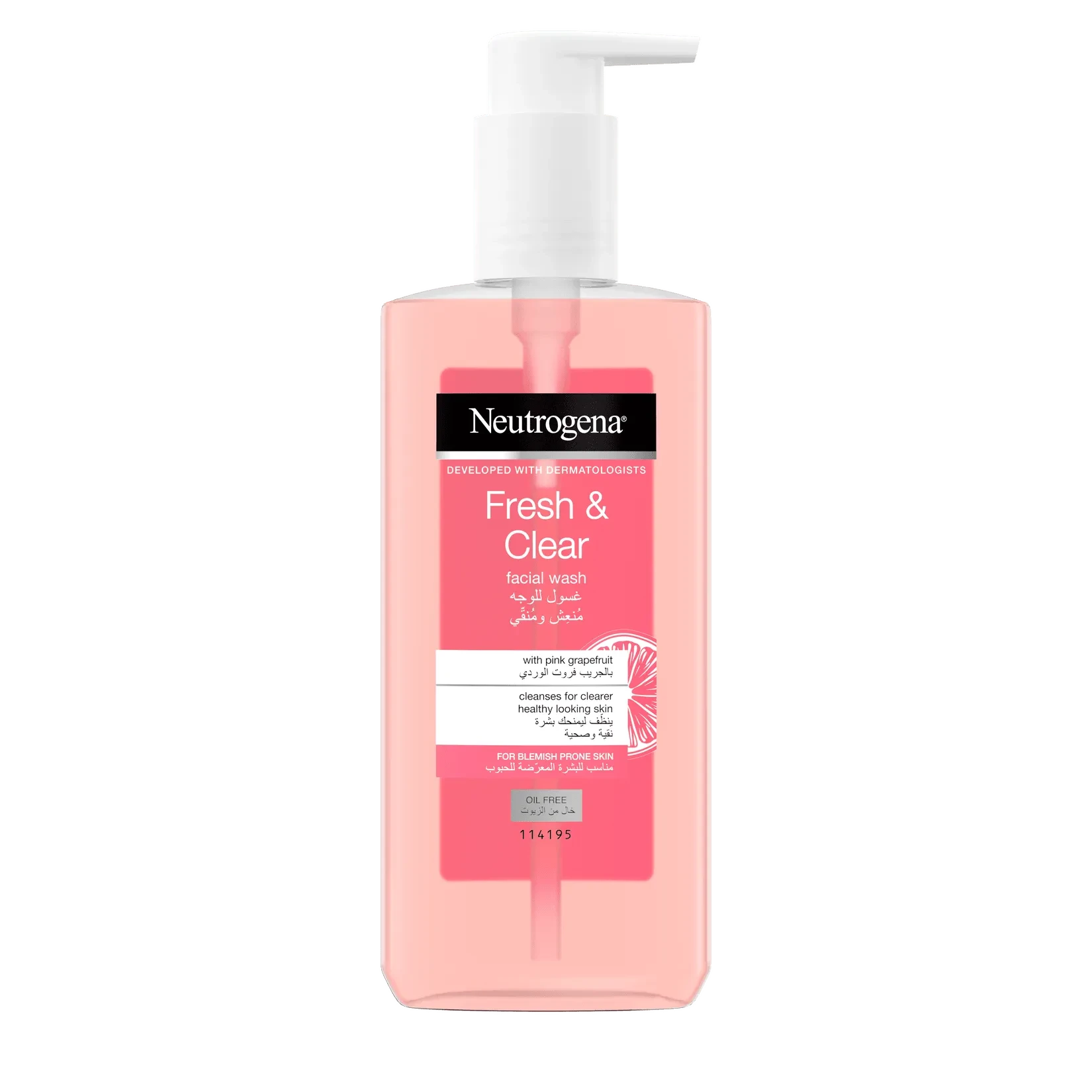 Neutrogena Fresh & Clear Facial Wash With Pink Grapefruit