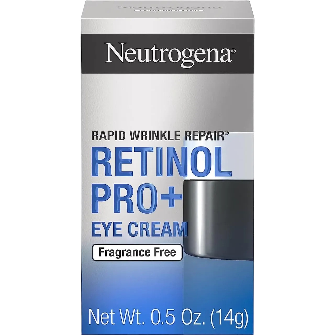 Neutrogena Rapid Wrinkle Repair Retinol Pro+ Anti-Wrinkle Eye Cream For Wrinkles & Dark Circles 0.5 Oz Blue