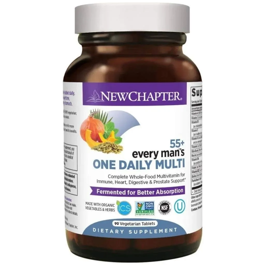 New Chapter Every Man's One Daily 55+ Multivitamin Tablets, Pack Of 72's