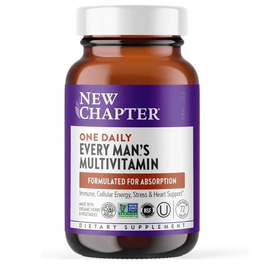 New Chapter Every Man's One Daily Multivitamin Tablets, Pack Of 72's