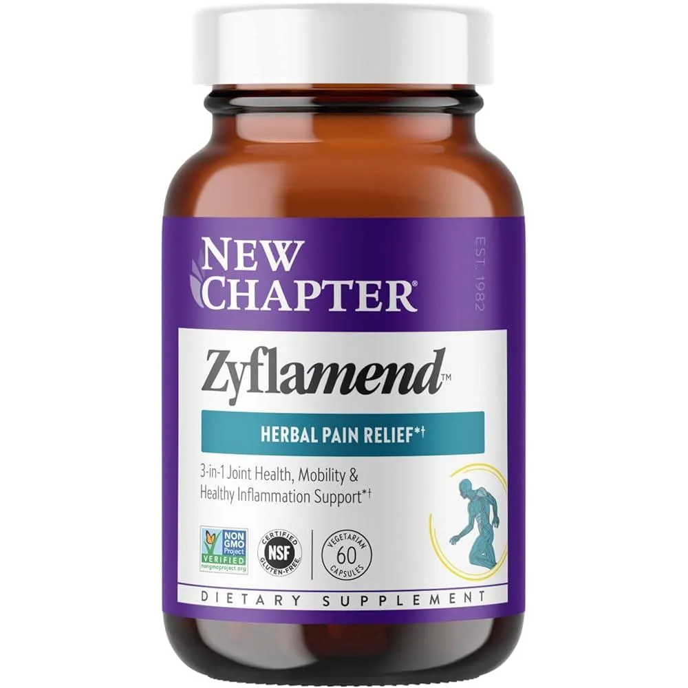 New Chapter Zyflamend Herbal Pain Relief Supplement Capsules, Pack Of 120's