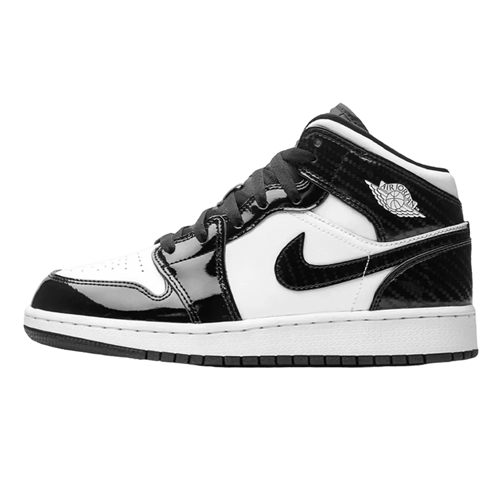 Nike Air Jordan 1 Mid Carbon Fiber All-star Black Bous Sneaker 38 Eu