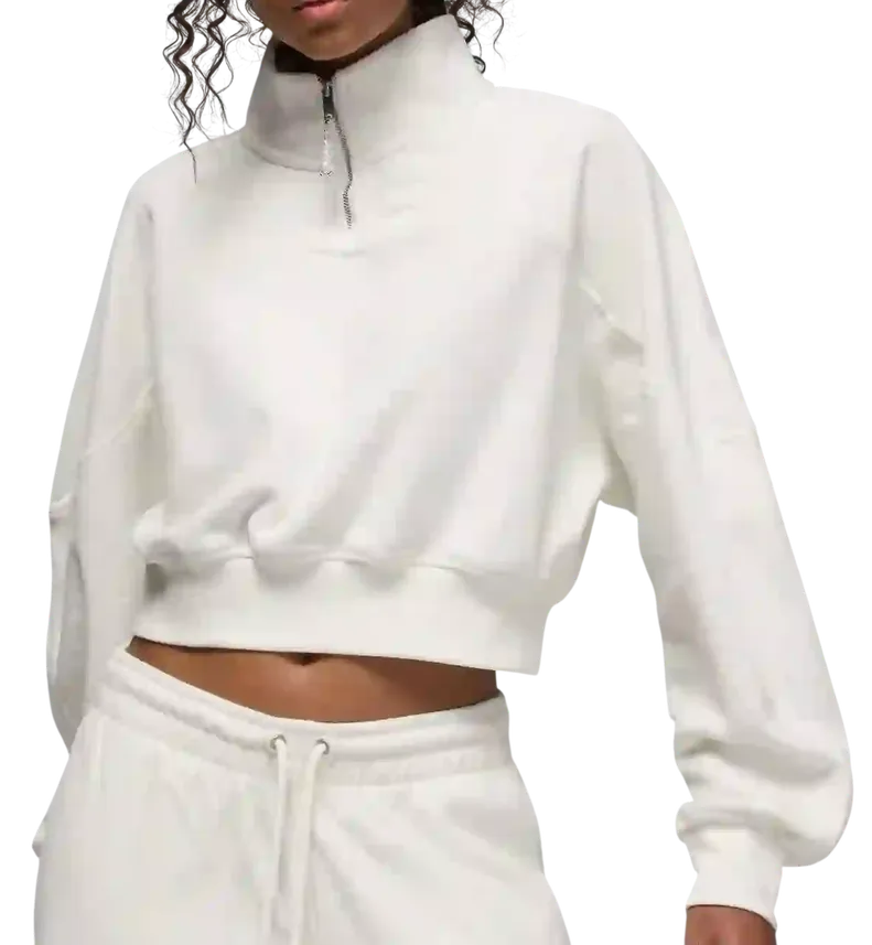 Nike Jordan Flight Fleece Women's Quarter-zip Top Hv0326-133 Size M