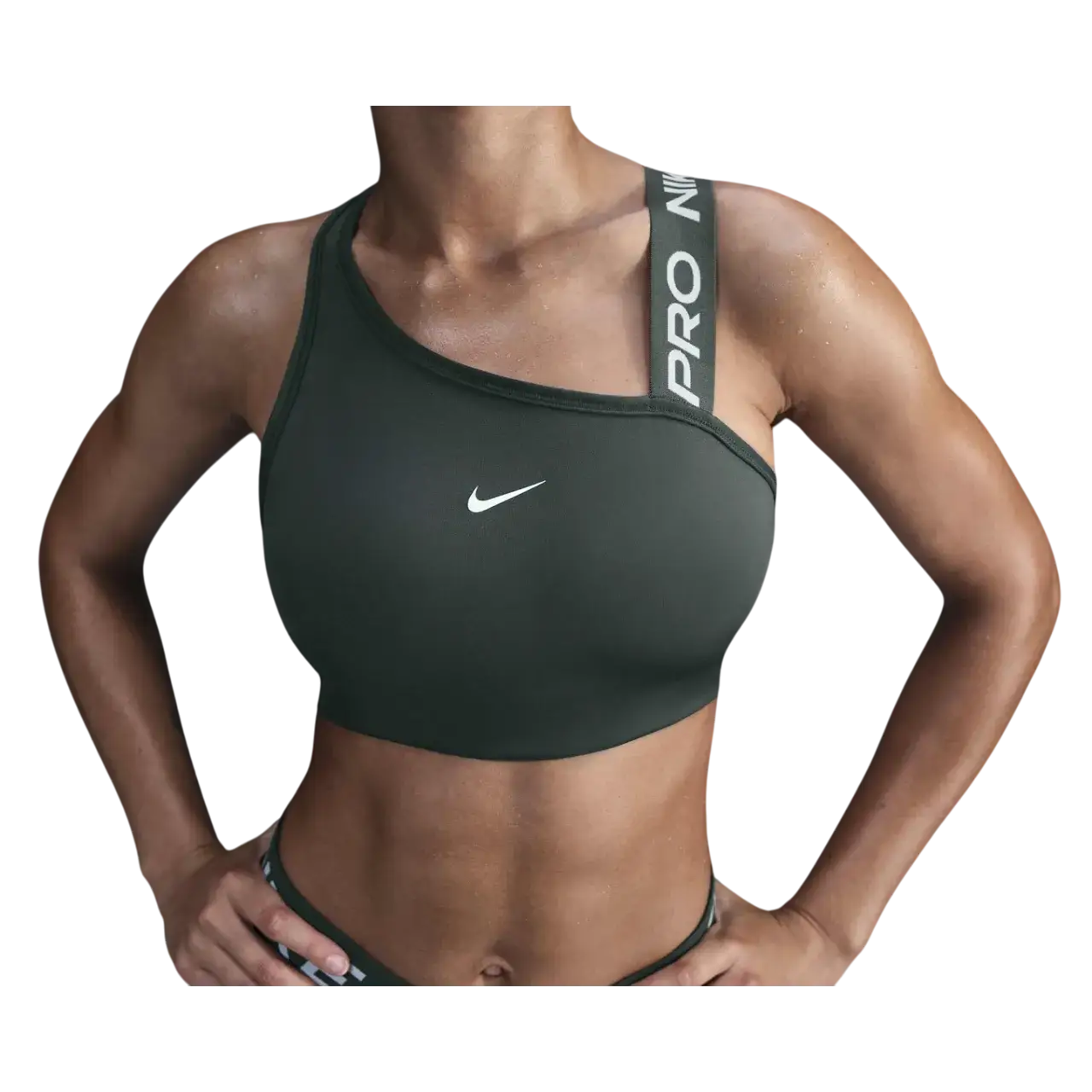 Nike Pro Swoosh Asymmetricalwomen's Medium-support Padded Sports Bra V6526-338 Size Xl
