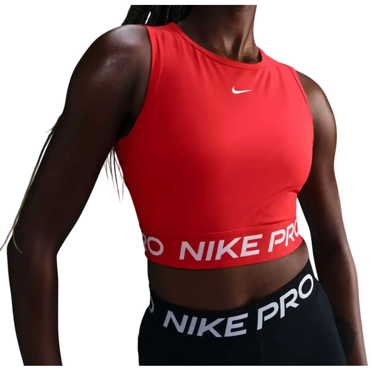 Nike Prowomen's Dri-fit Cropped Tank Top Fz3615-657 Size L