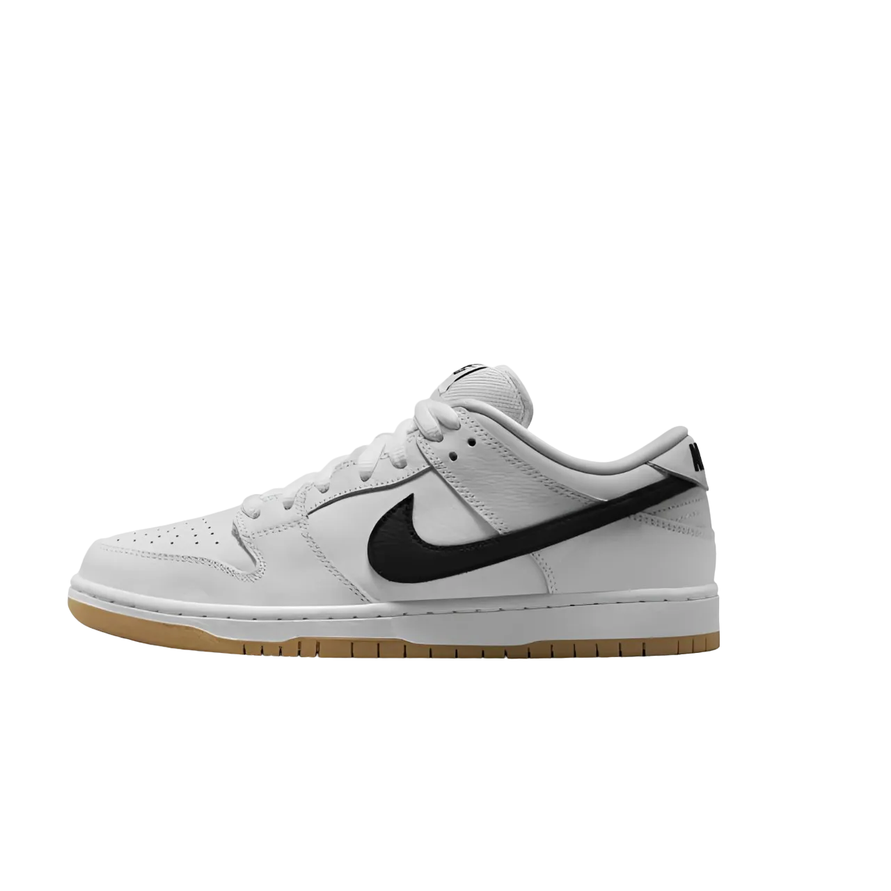 Nike Sb Dunk Low Pro White And Gum Light Brown Men's Shoes Size 41 Eu