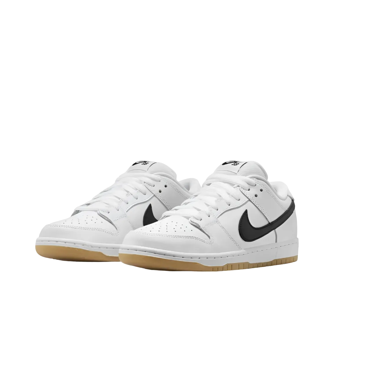 Nike Sb Dunk Low Pro White And Gum Light Brown Men's Shoes Size 41 Eu
