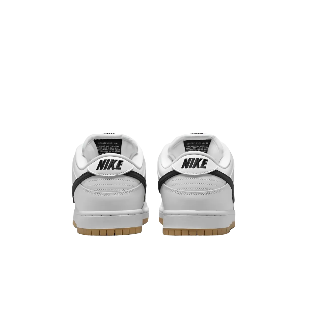 Nike Sb Dunk Low Pro White And Gum Light Brown Men's Shoes Size 41 Eu