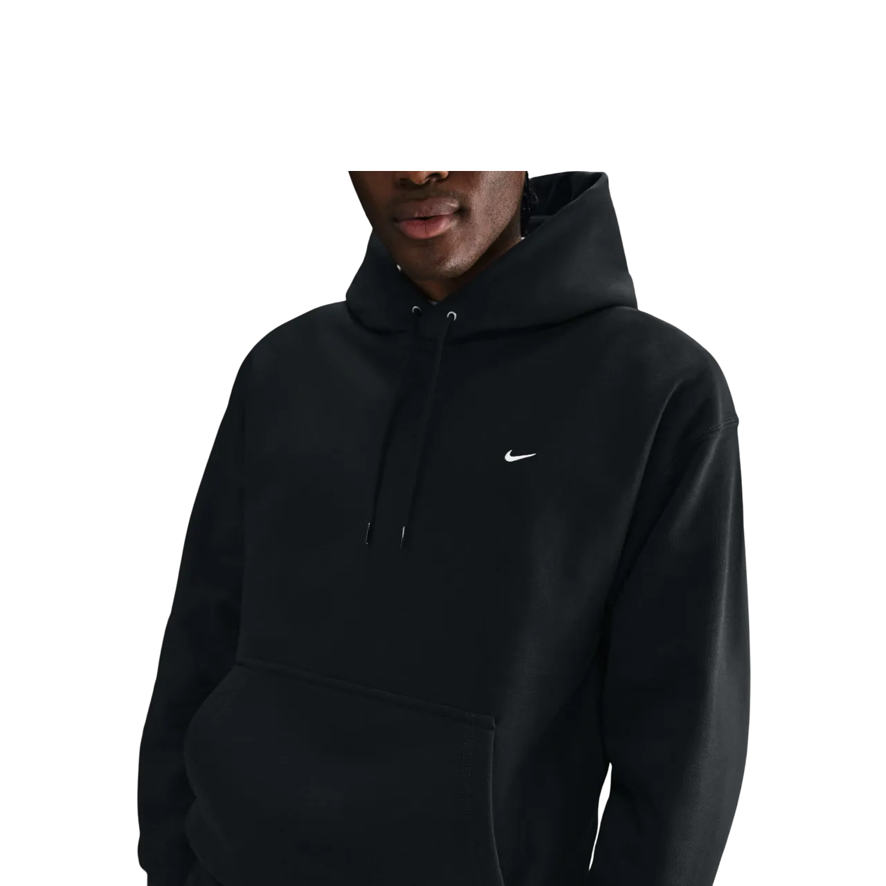 Nike Solo Swoosh Men's Pullover Hoodie Hv1082-010 Size Xs