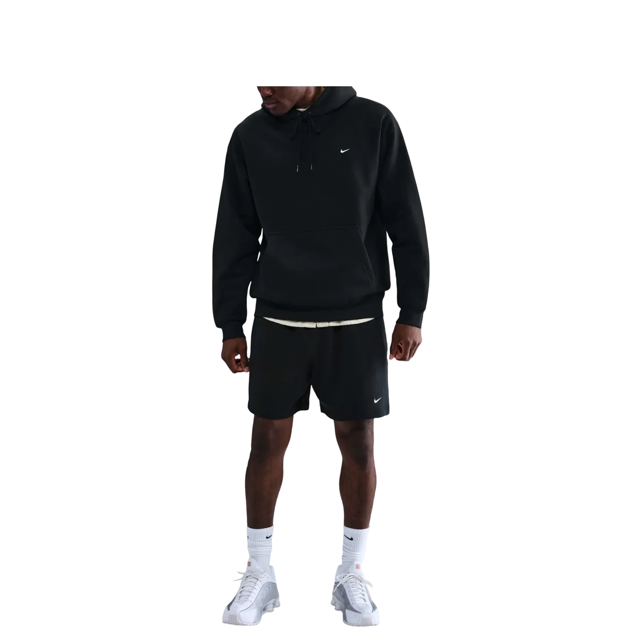 Nike Solo Swoosh Men's Pullover Hoodie Hv1082-010 Size Xs