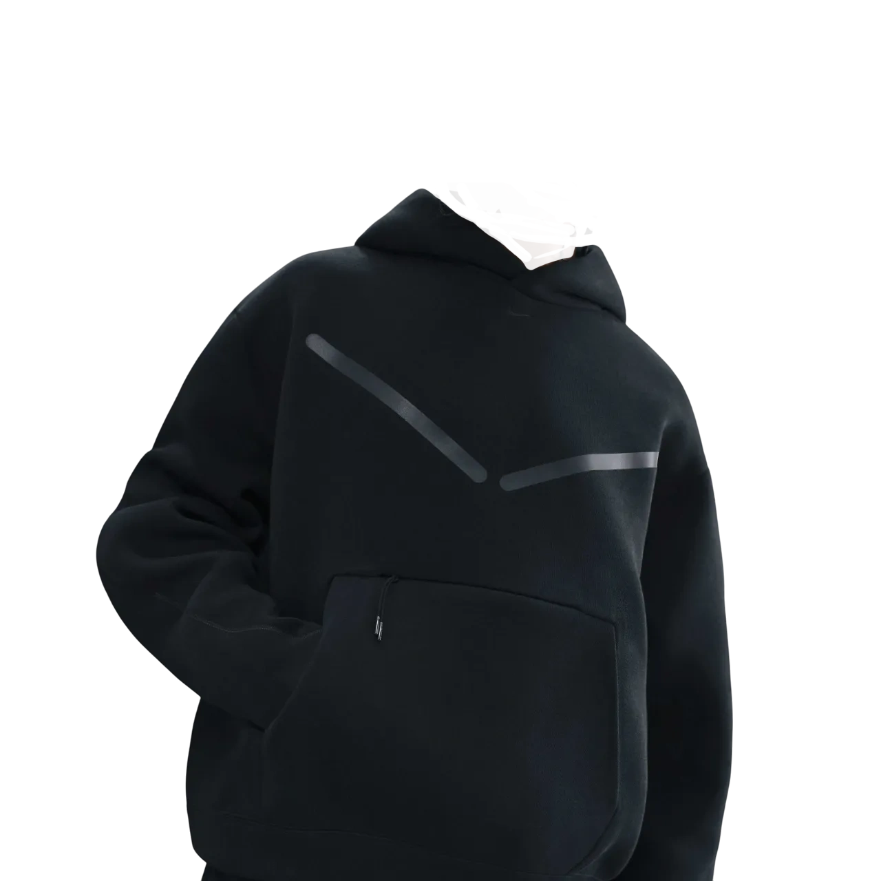 Nike Tech Men's Pullover Hoodie With Reflective Accents Hv1342-010 Size Xs