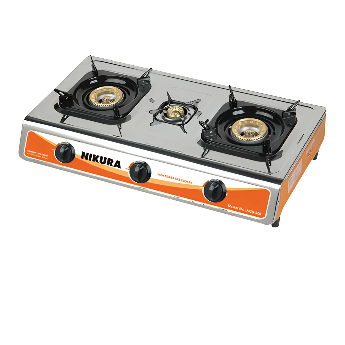 Nikura Triple Burner Gas Stove AGS208