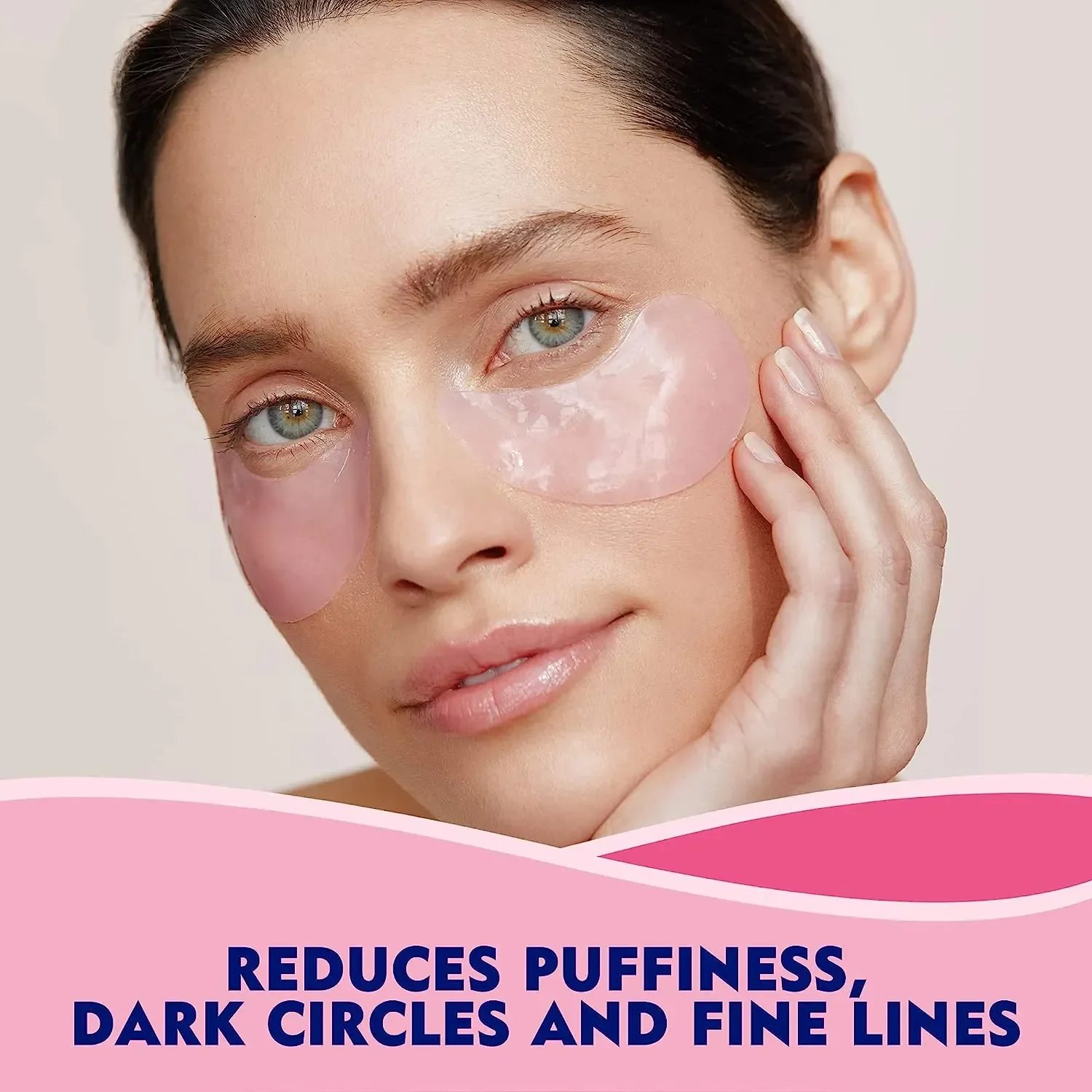 Nivea Face Under-Eye Mask Hydrating, Rose Care With Organic Rose Water & Hyaluron, All Skin Types 1 Pair