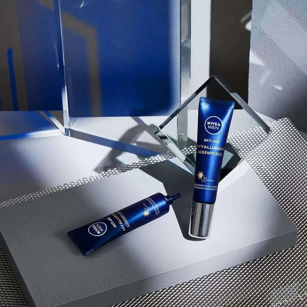 Nivea Men Hyaluron Eye Cream Powerful Anti-Ageing With Hyaluronic Acid, Moisturising 15Ml