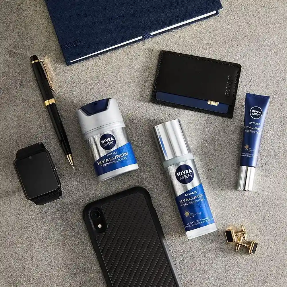 Nivea Men Hyaluron Eye Cream Powerful Anti-Ageing With Hyaluronic Acid, Moisturising 15Ml