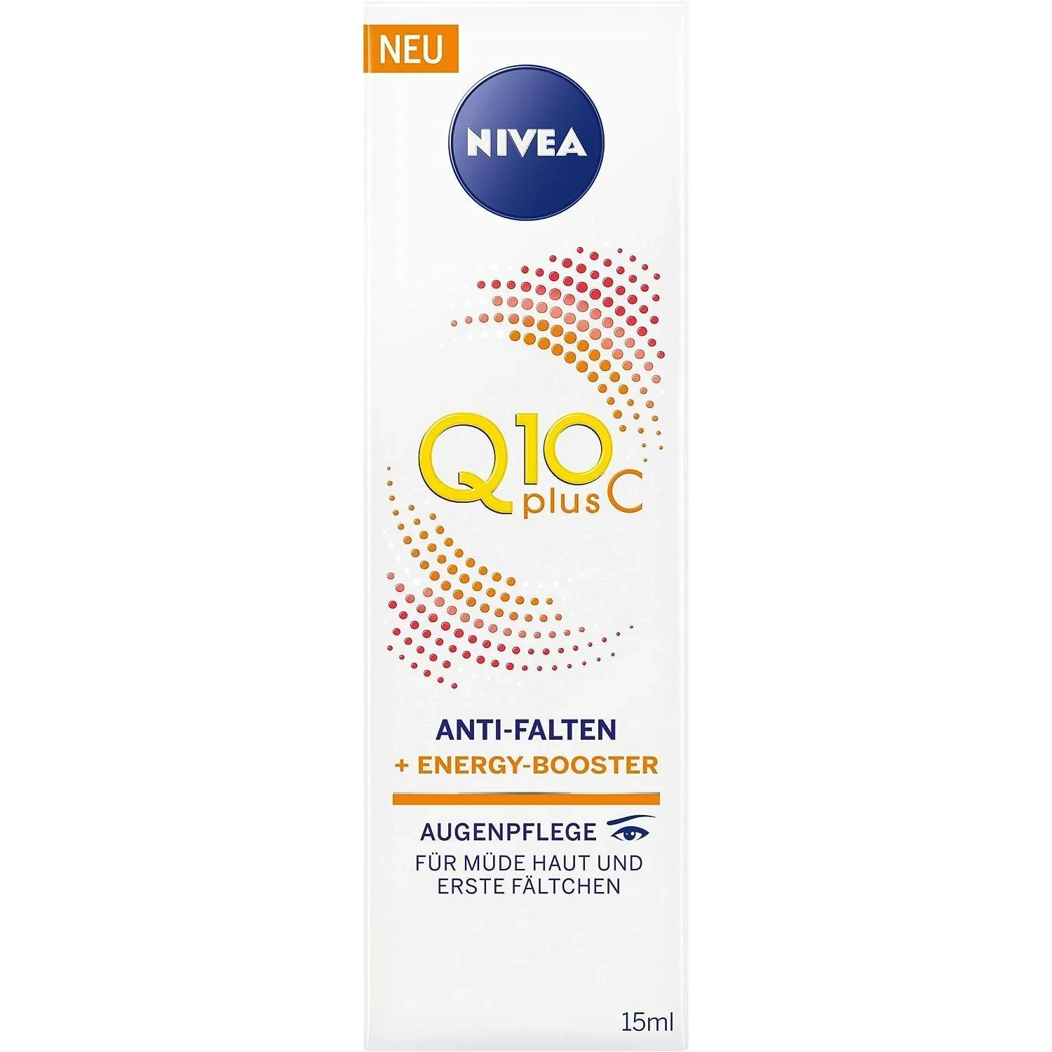Nivea Q10 Plus C Anti-Wrinkle + Energy Booster Eye Cream For Tired Skin And Fine Lines 15Ml