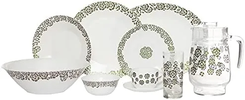 Luminarc Essence Matiz Opal Dinner Set - 38 Pieces,Multi Color