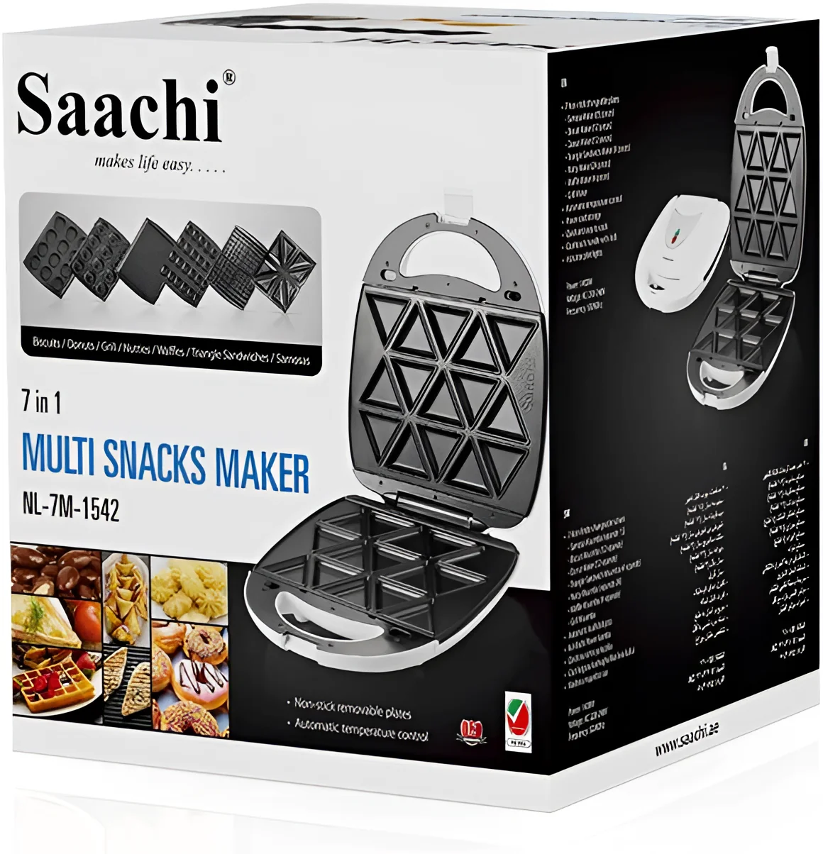 Saachi 7 in 1 Multi Snacks Maker NL-7M-1542