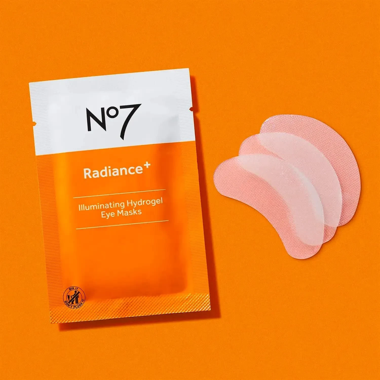No.7 Radiance+ Illuminating Eye Masks-Hydrogel Eye Patches ,5 Masks