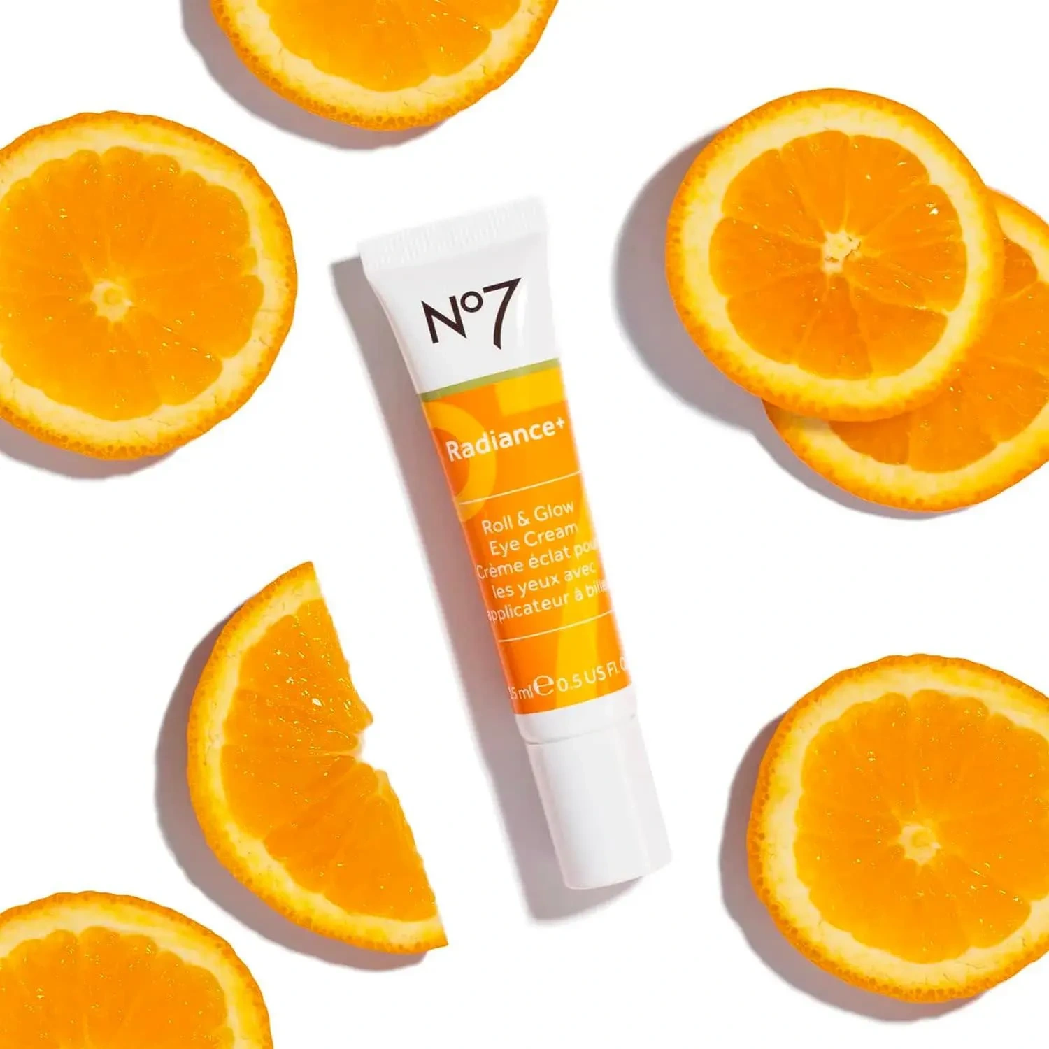 No.7 Radiance+ Roll & Glow Eye Cream - Reviving & Illuminating Under Eye Cream Eye Roller 15Ml