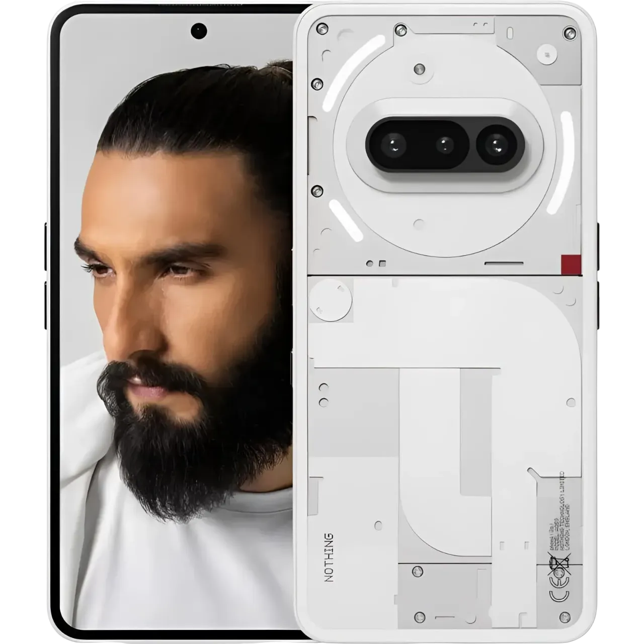 Nothing Phone 3a 6.77-inch Fhd+ Flexible Amoled Display/ 12gb Ram/ 256gb/ 50mp Back & 32mp Front Camera/ Os 3.1/ 5000 Mah Smartphone, White