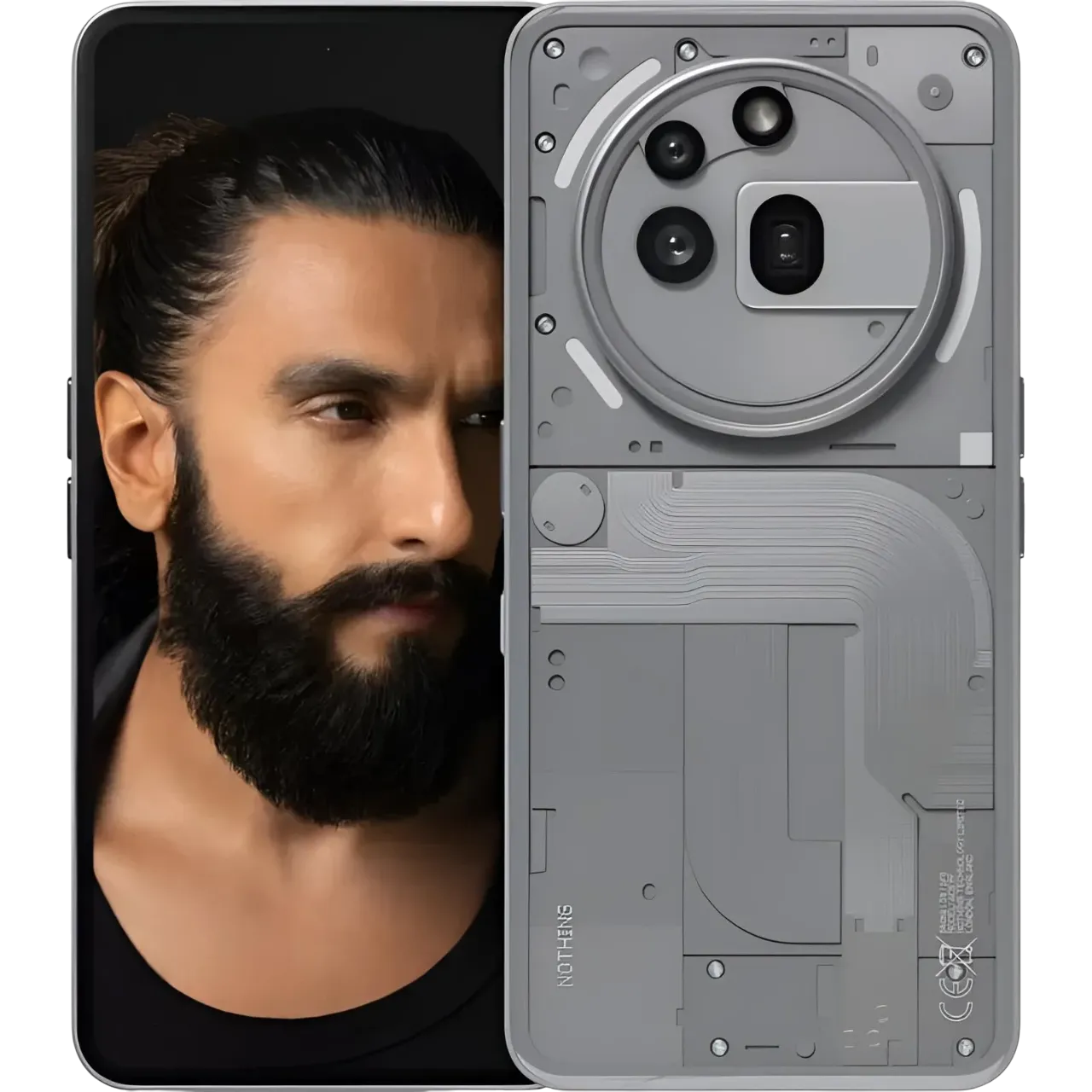 Nothing Phone 3a Pro 6.77-inch Fhd+ Flexible Amoled Display/ 12gb Ram/ 256gb/ 50mp Back & 50mp Front Camera/ Os 3.1/ 5000 Mah Smartphone, Grey