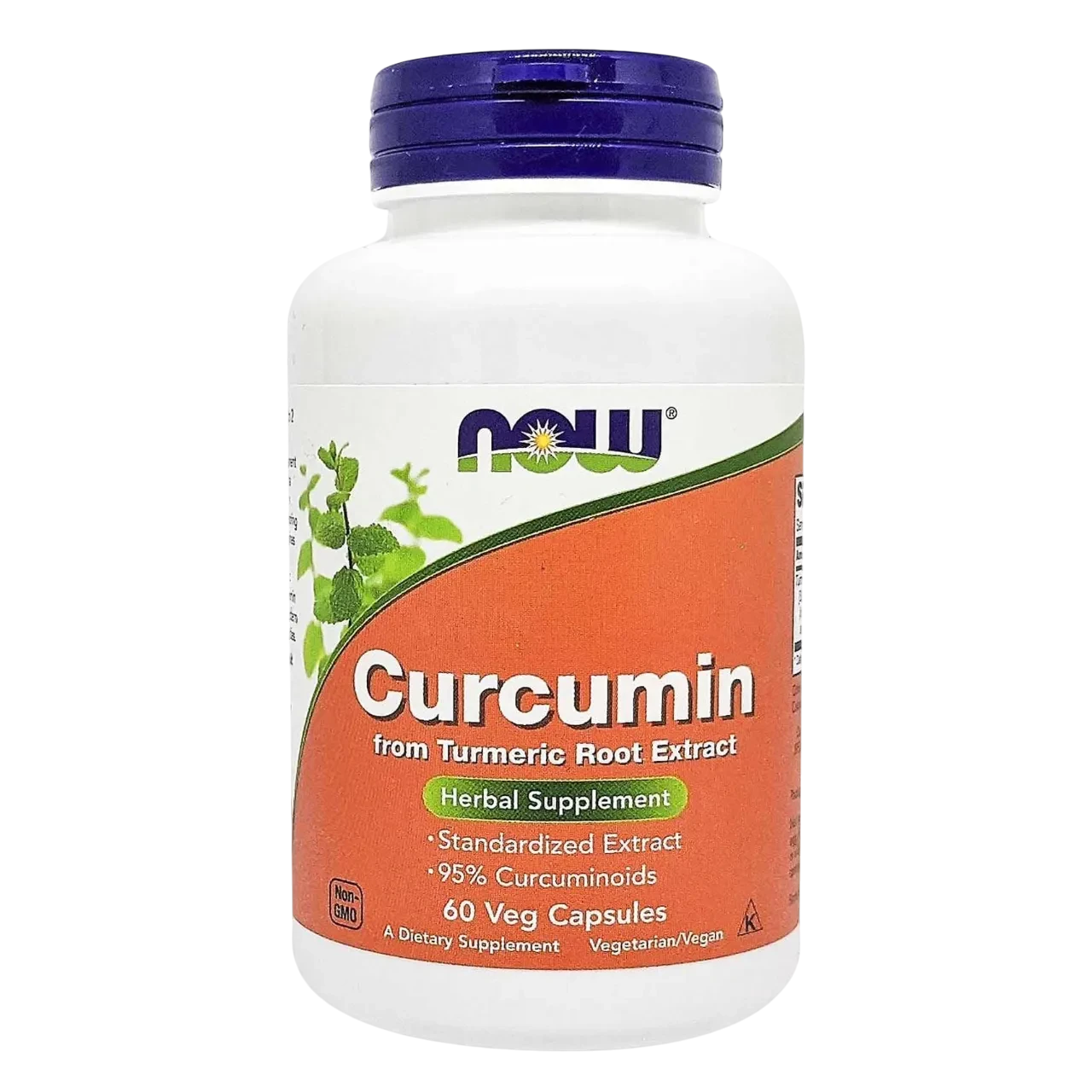 Now Curcumin 665mg Veg Herbal Supplement Vegetarian 60 Capsules
