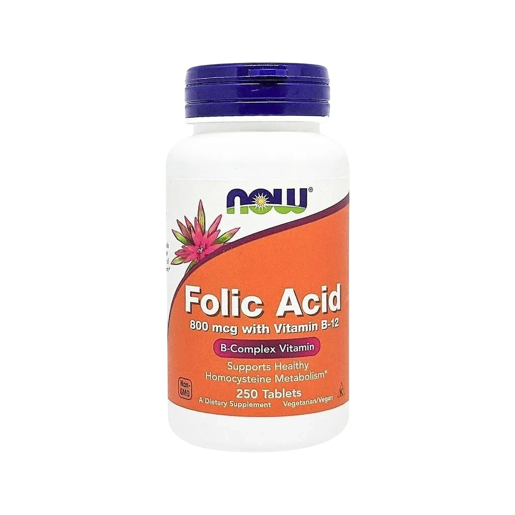 Now Foods Folic Acid 800 Mcg 250 Tablets