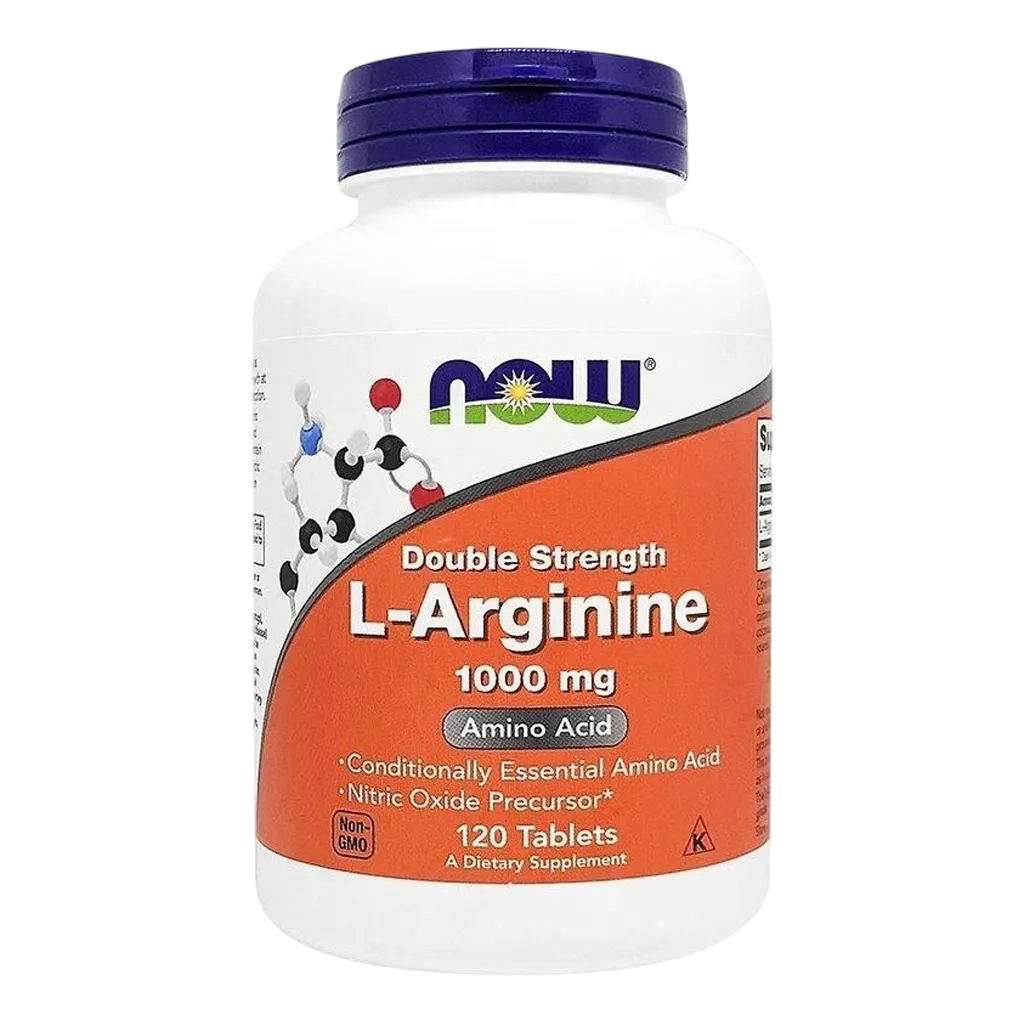 Now Foods L-arginine Double Strength 1000mg 120 Tablets