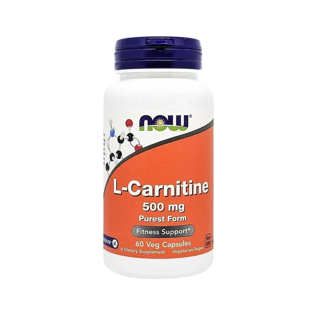 Now Foods L-carnitine 500mg 60 Vegetable Capsules