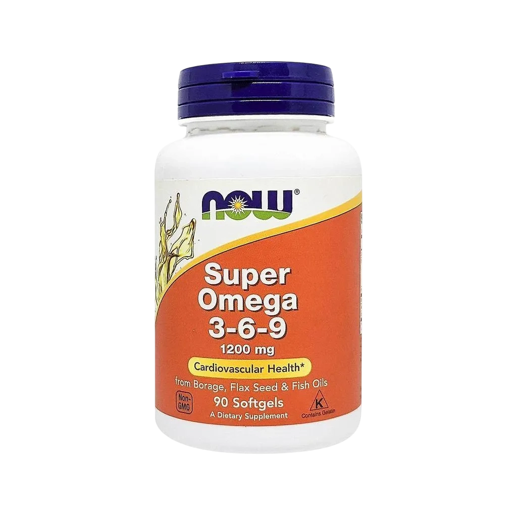 Now Foods Super Omega 3-6-9 1200 Mg 90 Softgels