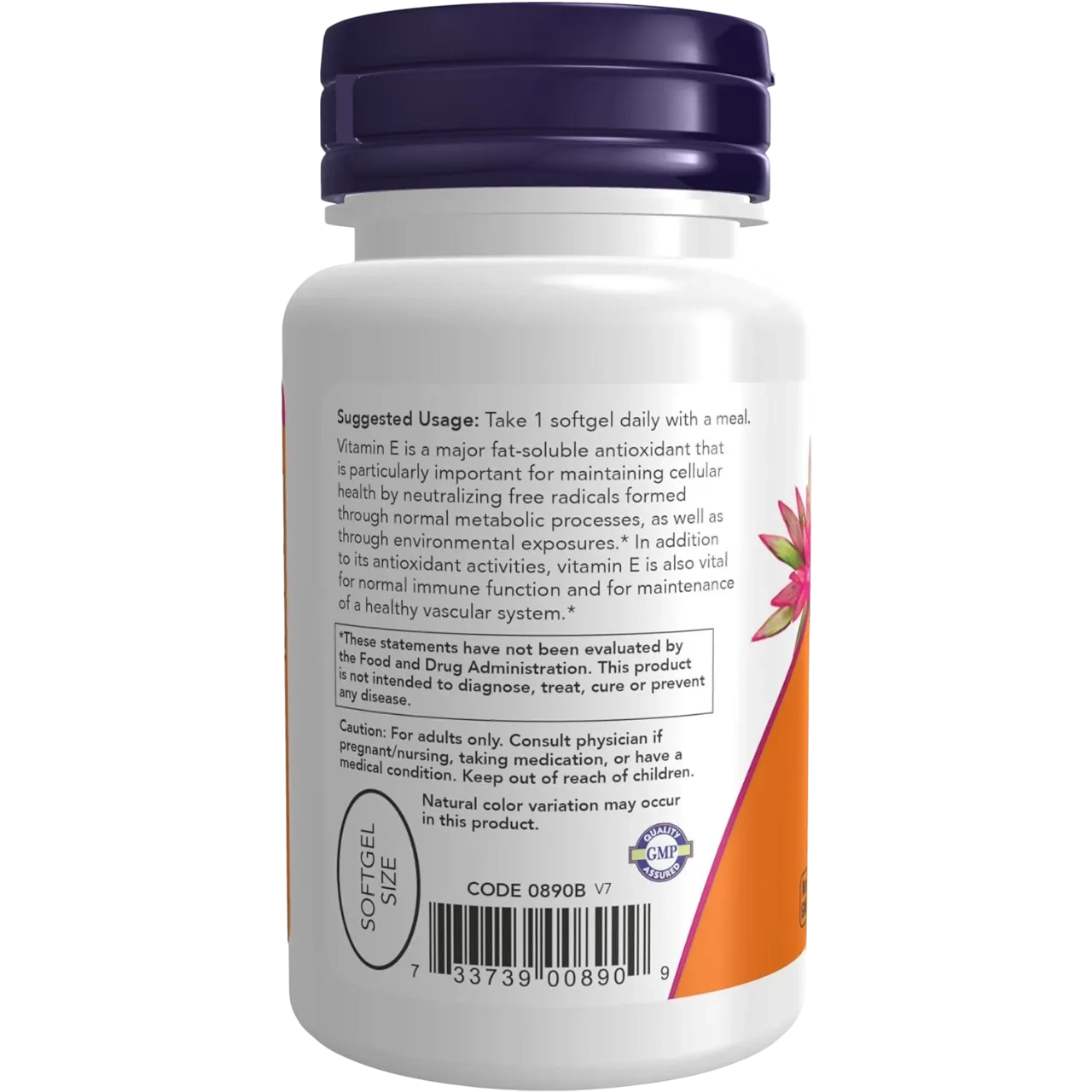 Now Foods Vitamin E Mixed Tocopherols/unesterified 400 Iu 50 Softgels 53506