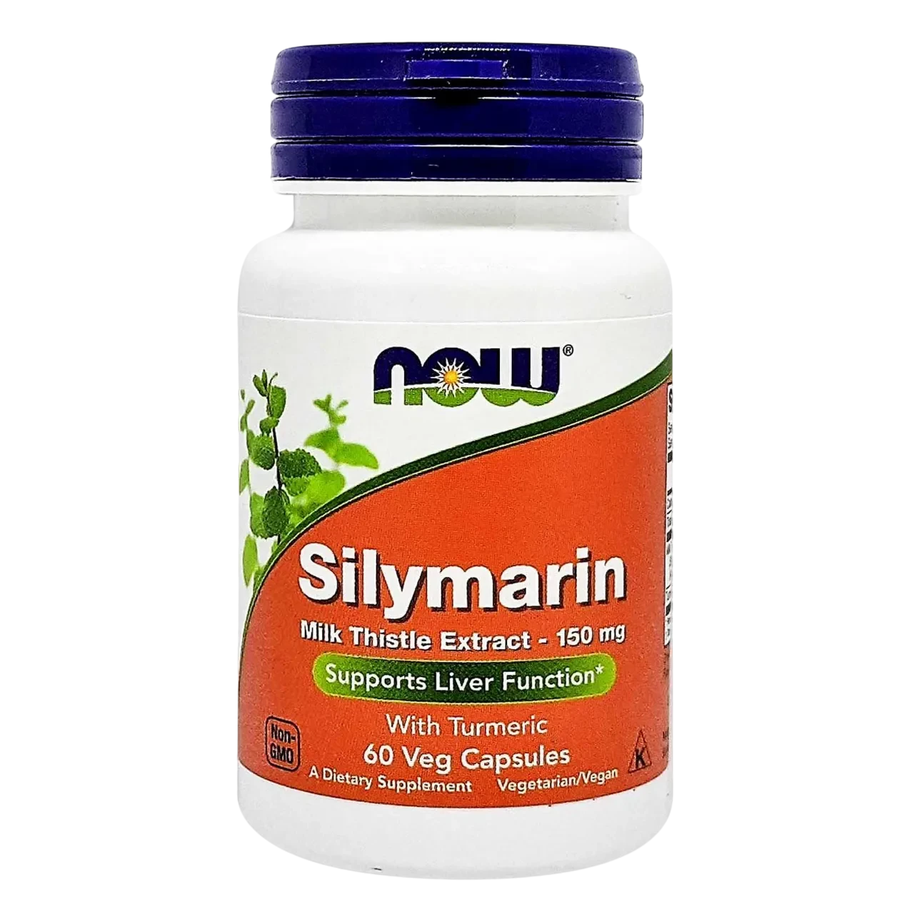 Now Silymarin 150mg Dietary Supplement Vegetarian 60 Capsules