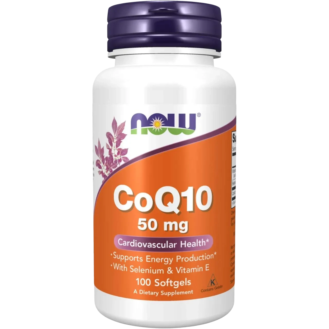 Now Supplements, Coq10 50 Mg, Pharmaceutical Grade 100 Softgels