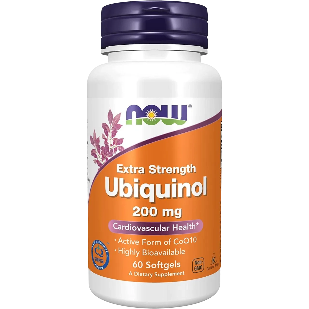 Now Supplements, Ubiquinol 200 Mg, High Bioavailability The Active Form Of Coq10, 60 Softgels