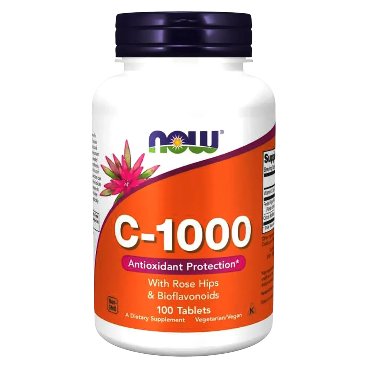 Now Vitamin C-1000 With Rose Hips And Bioflavonoids Antioxidant Protection 100 Tablets