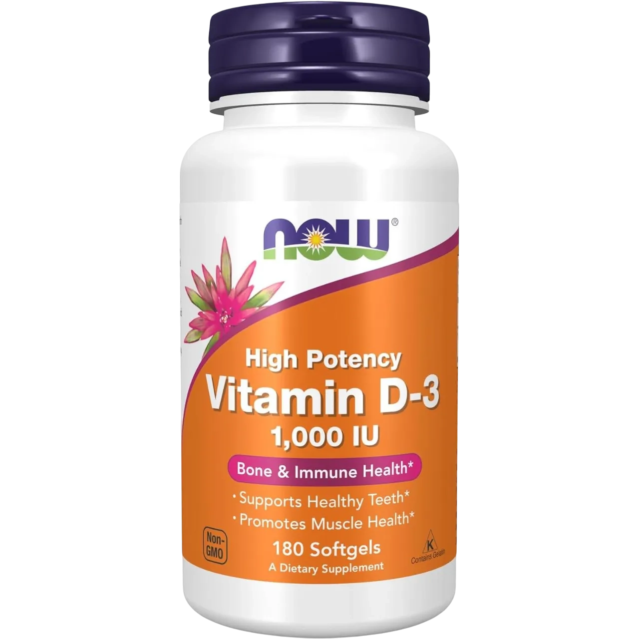 Now Vitamin D3 180 Softgel