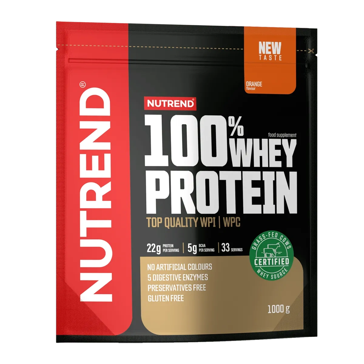 Nutrend 100% Whey Protein Orange 1000g