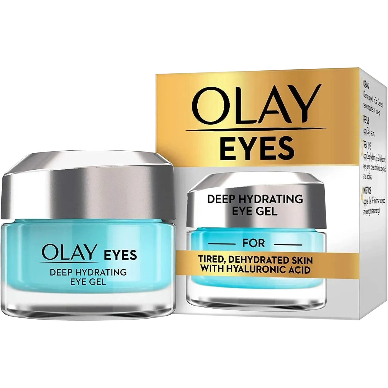 Olay Eyes Deep Hydrating Eye Gel For Tired Dehydrated Skin With Hyaluronic Acid, 15Ml