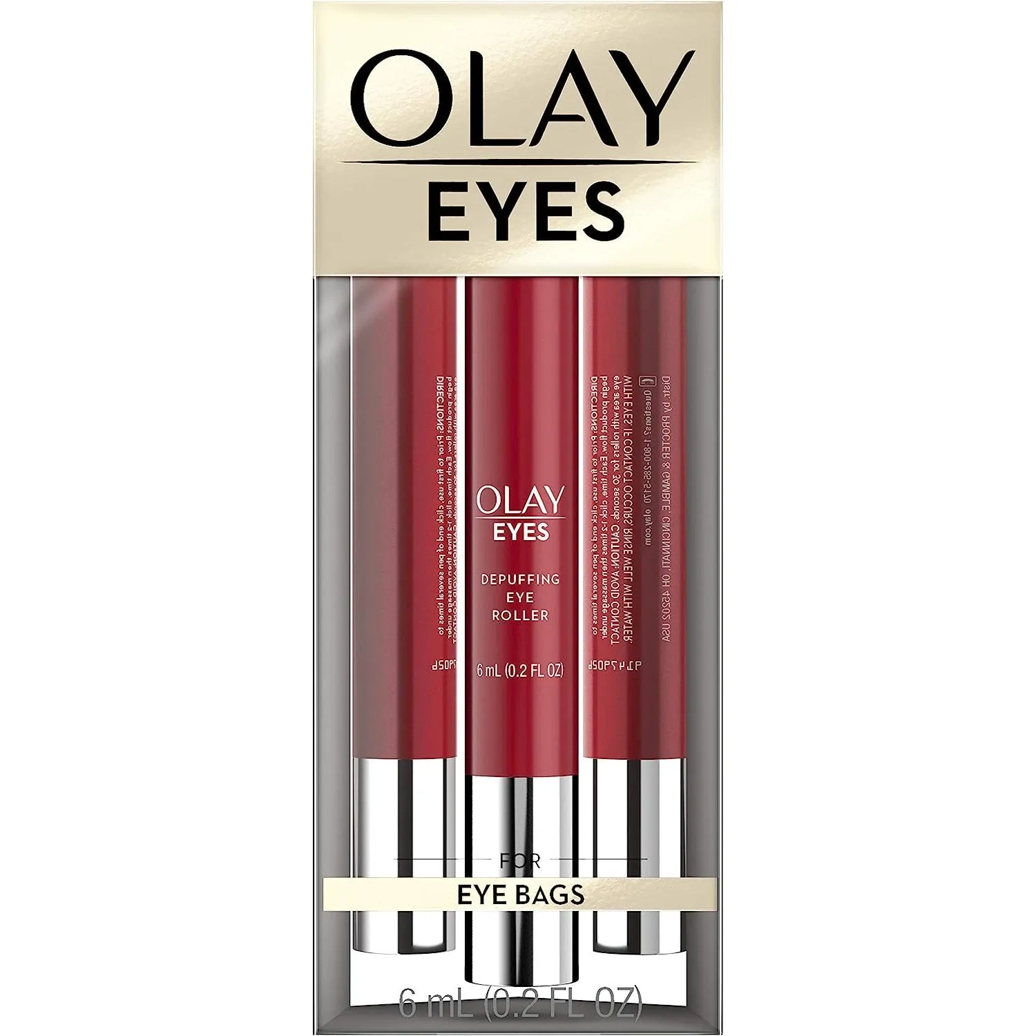 Olay Eyes Depuffing Eye Roller For Bags Under Eyes, 0.2 Fl Oz
