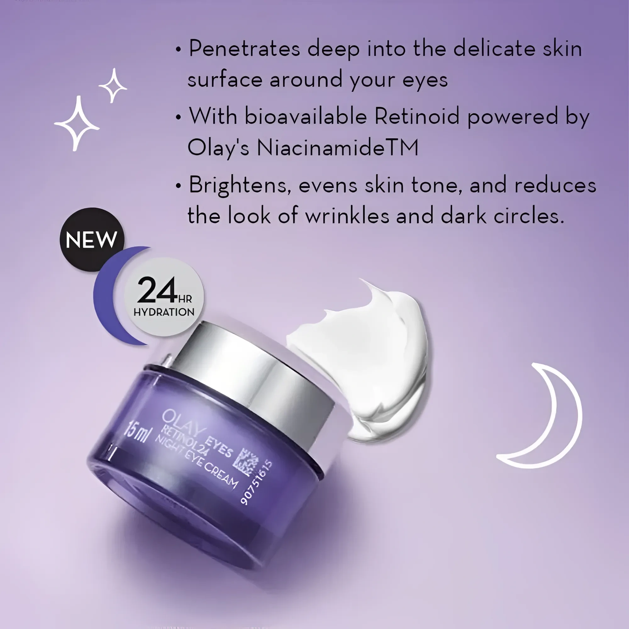 Olay Night Eye Cream Regenerist Retinol 24 Eye Cream, 15G