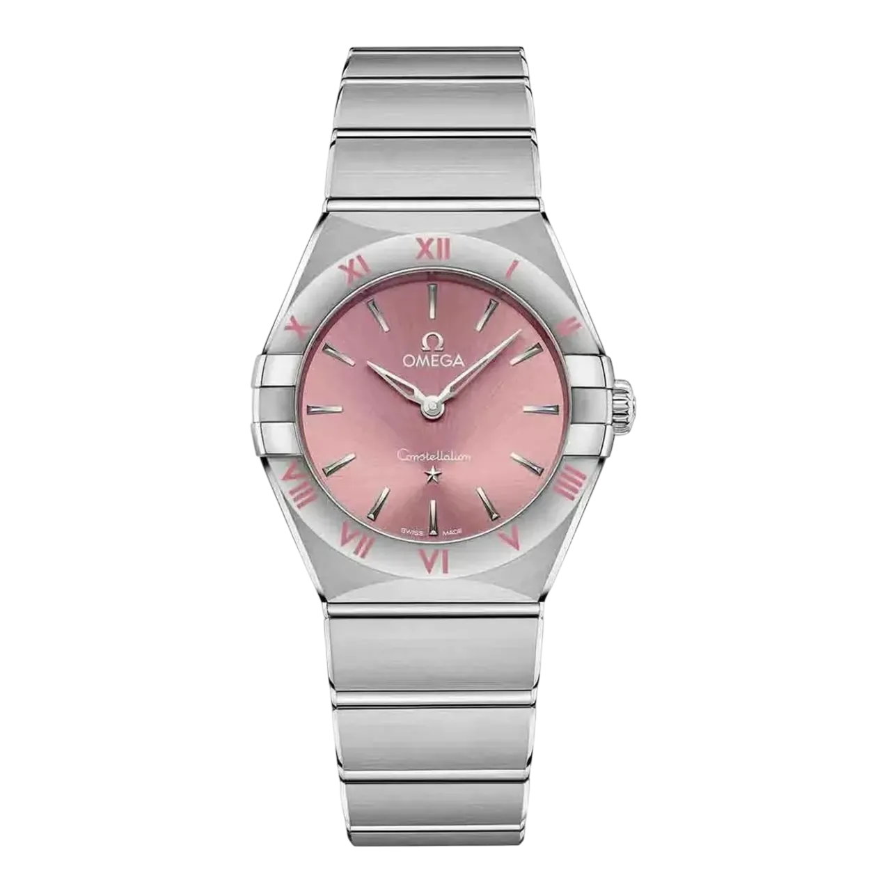 Omega Constellation Quartz Pink Dial Ladies Watch 13110286011001