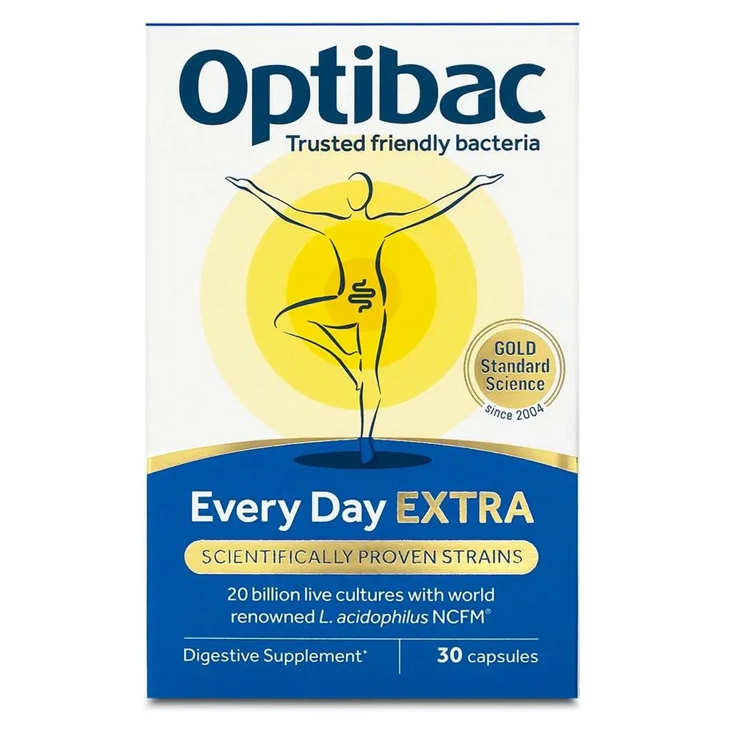 Optibac Every Day Extra Probiotic Capsules, Pack Of 30's