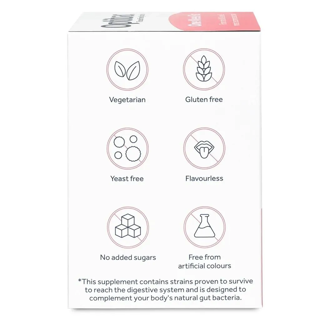 Optibac One Week Flat Probiotics Sachets 28's