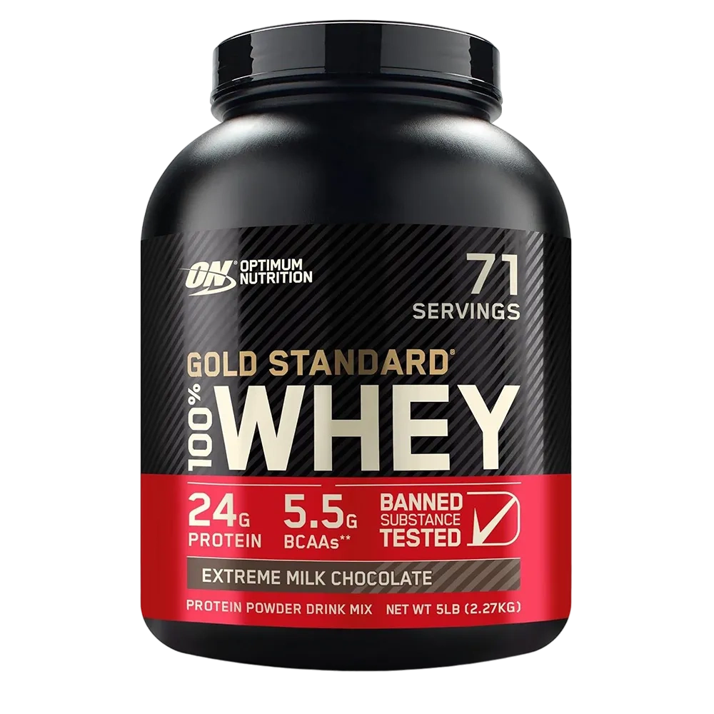 Optimum Nutrition Gold Standard 100% Whey Extreme Milk Chocolate Protein Powder 5Lb