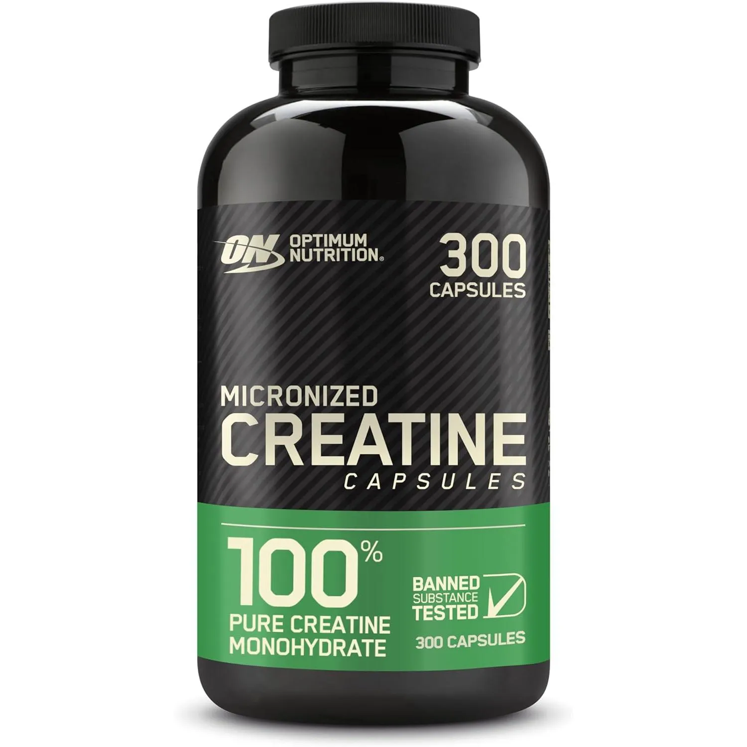 Optimum Nutrition Micronized Creatine Monohydrate Capsules Keto Friendly 2500mg 300 Capsules