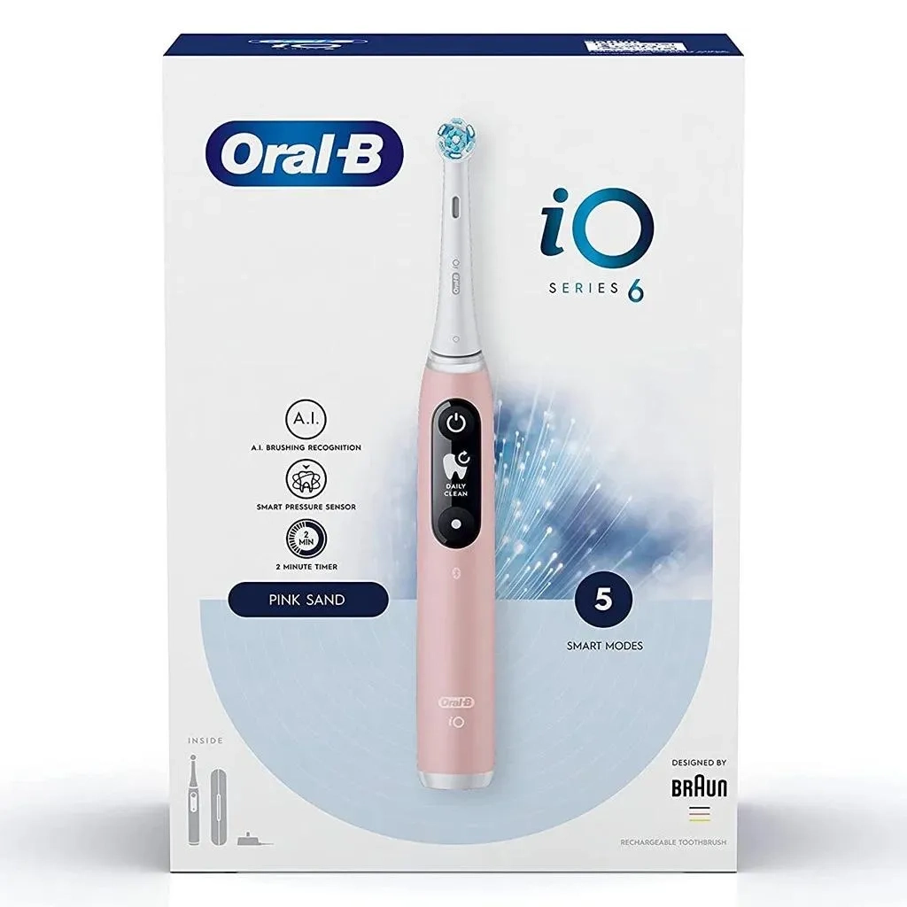 Oral-b Io6 Series Artificial Intelligence Electric Toothbrush Pink
