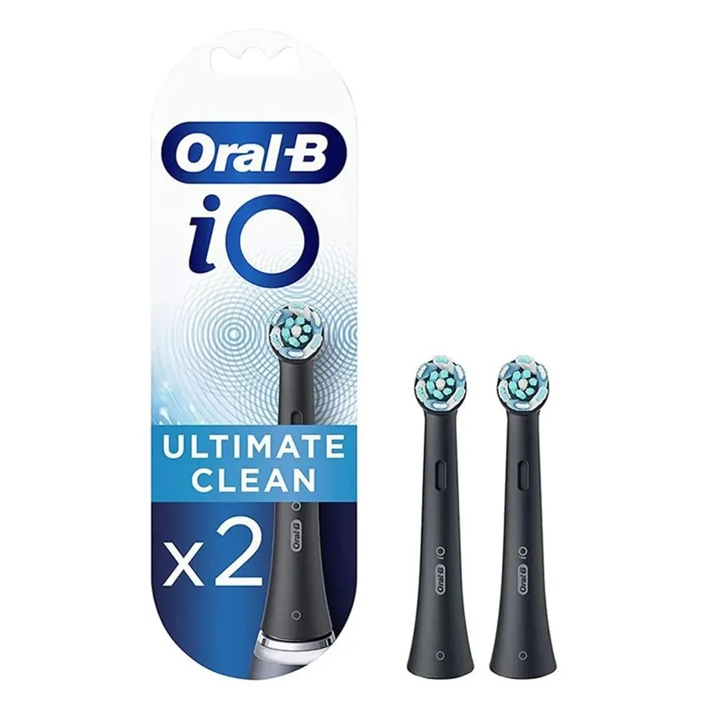 Oral-b Io Ultimate Clean Replacement Brush Heads 2's Black